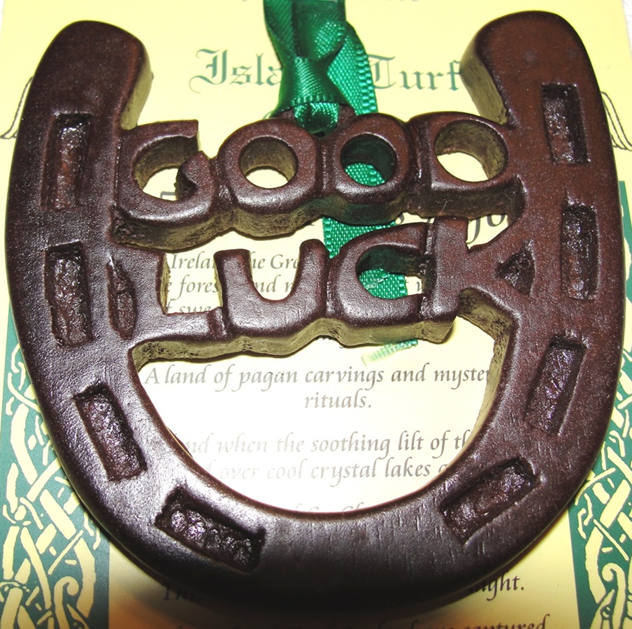 Horseshoe Good Luck Turf Ornament Black Bog Collection House Of Claddagh Irish Collections
