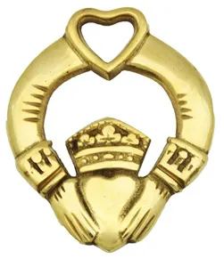 Irish Horse Brass Claddagh Love Loyalty Friendship Ireland