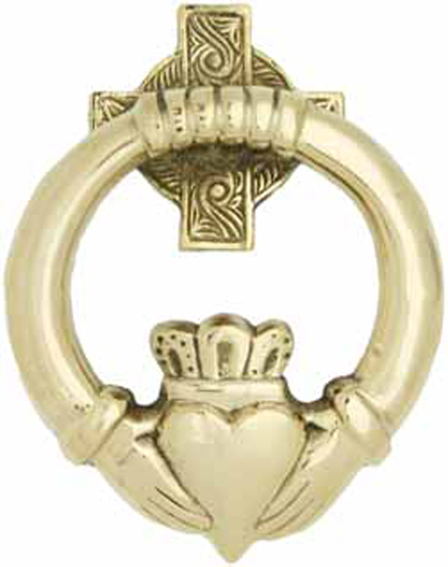Large Brass Claddagh Doorknocker