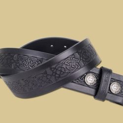 Masonic Buckle and Belt Set Black Leather Ideal Mythical Gift 