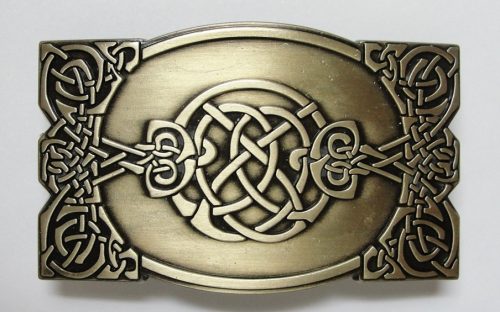 YONE Hebilla de cinturón Celtic Knot Oval Belt Buckle