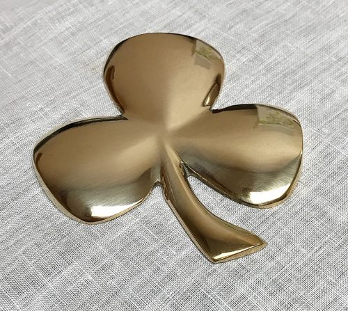 Irish Shamrock Brass Wall Plaque or Paperweight – House of Claddagh Irish  Collections