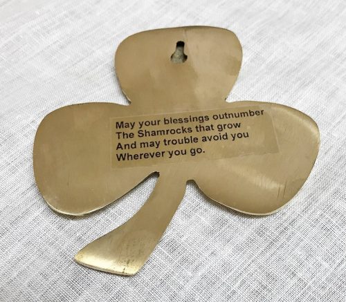 Irish Shamrock Brass Wall Plaque or Paperweight – House of Claddagh Irish  Collections
