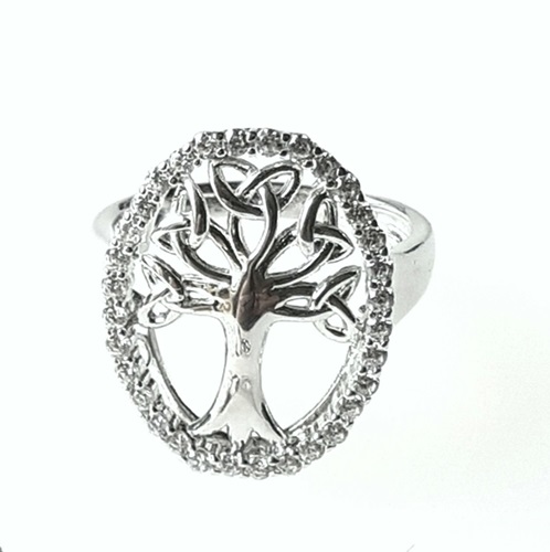 Sterling Silver Small Dainty Tree of Life Ring, Silver Ring, Tree Ring –  Indigo & Jade