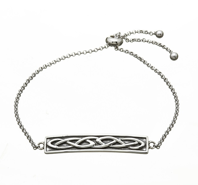 Silver Celtic Knot Leather Bracelet | Celtic On Main