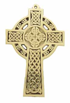 Brass Openwork Celtic Cross