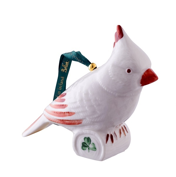 Cardinal Ornament Belleek Parian China